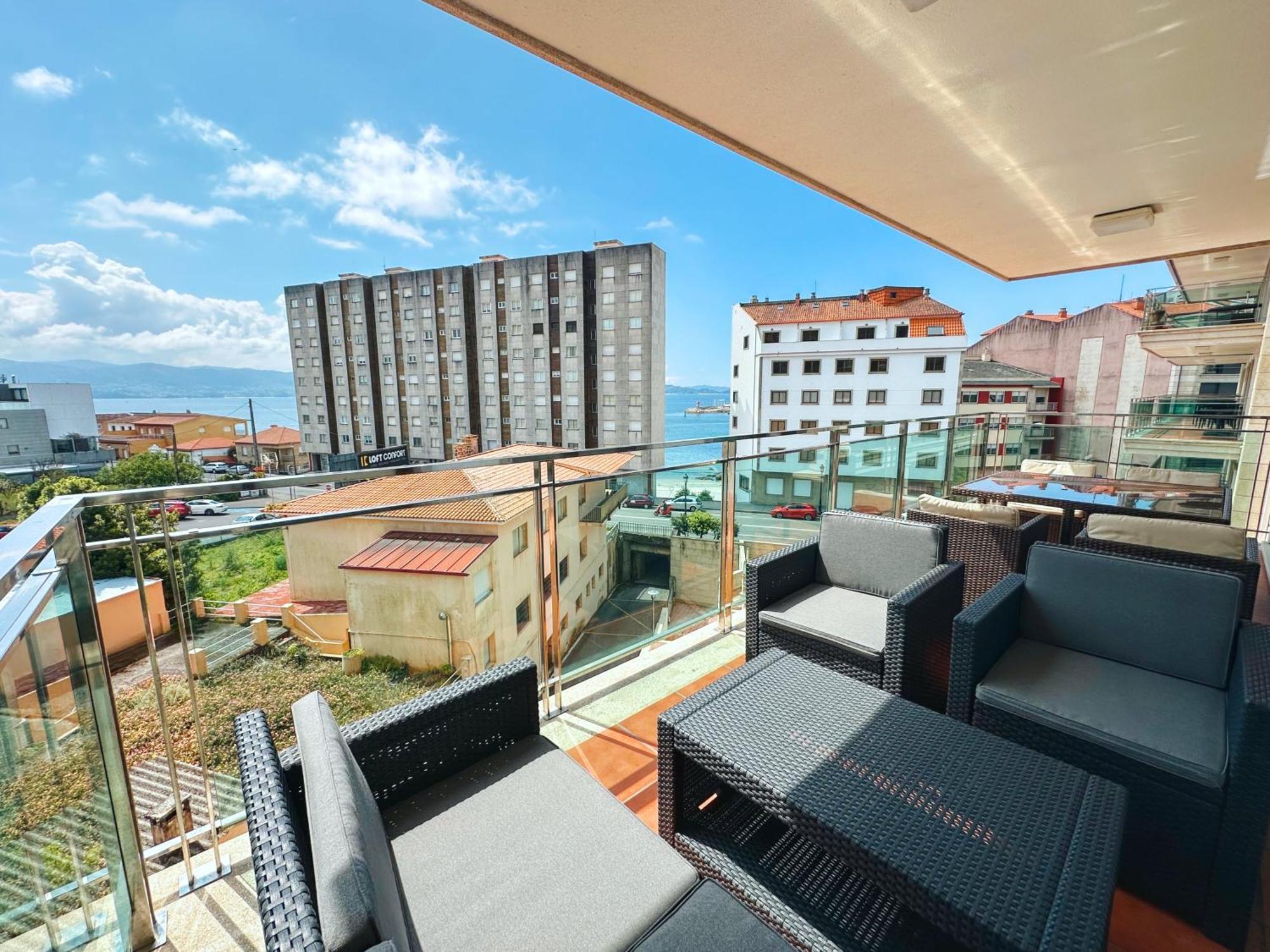 Apartamento Carabuxeira Playa Sanxenxo Kültér fotó